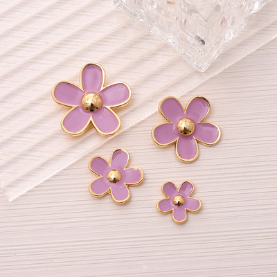 Alloy Flower DIY Accessories Set for Phone Case and Shoe Decoration