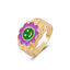 Fashion Heart Smiley Flower Geometric Alloy Ring