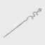 Classical Serpentine Diamond-Studded Metal Hairpin - Personalized Luxury Design