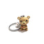 Cute Animal Resin Hedgehog and Bear Keychain Pendant