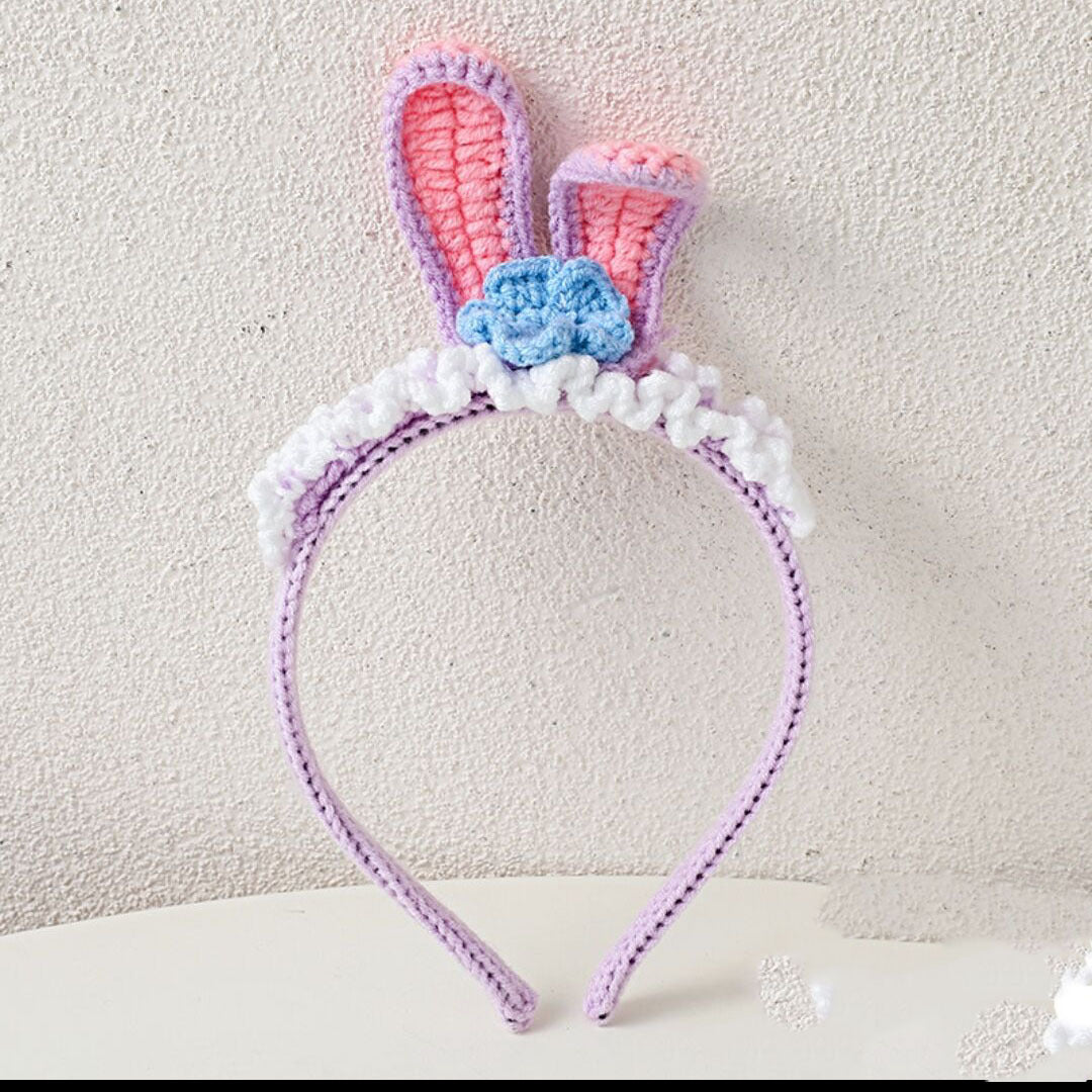 Cute Rabbit and Tiger Knitted Animal Hair Band