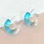 1 Pair Colorful C Shape Acrylic Earrings