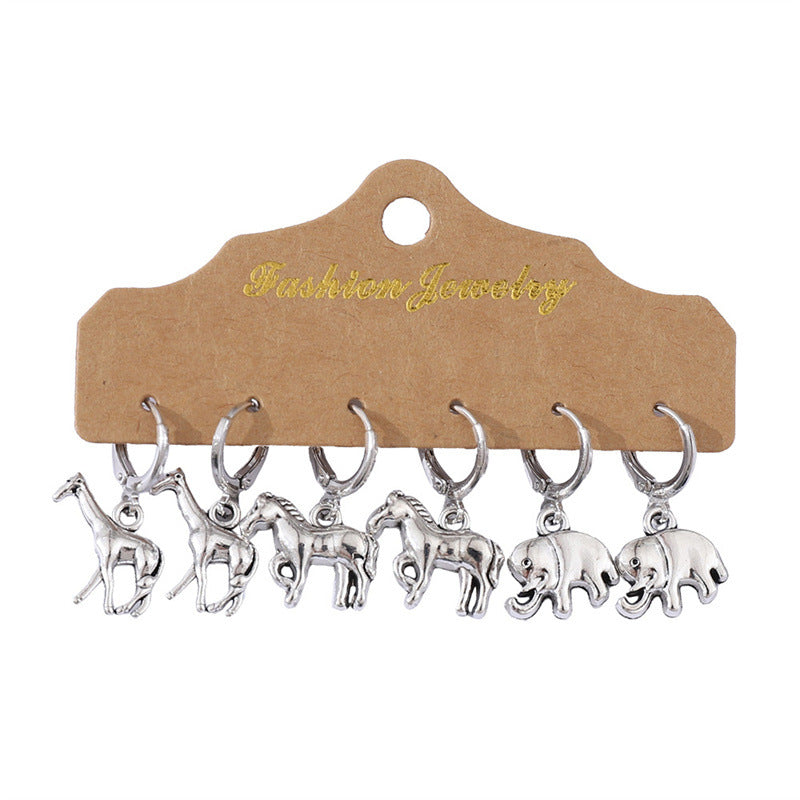 1 Set Simple Style Animal Plating Zinc Alloy Drop Earrings