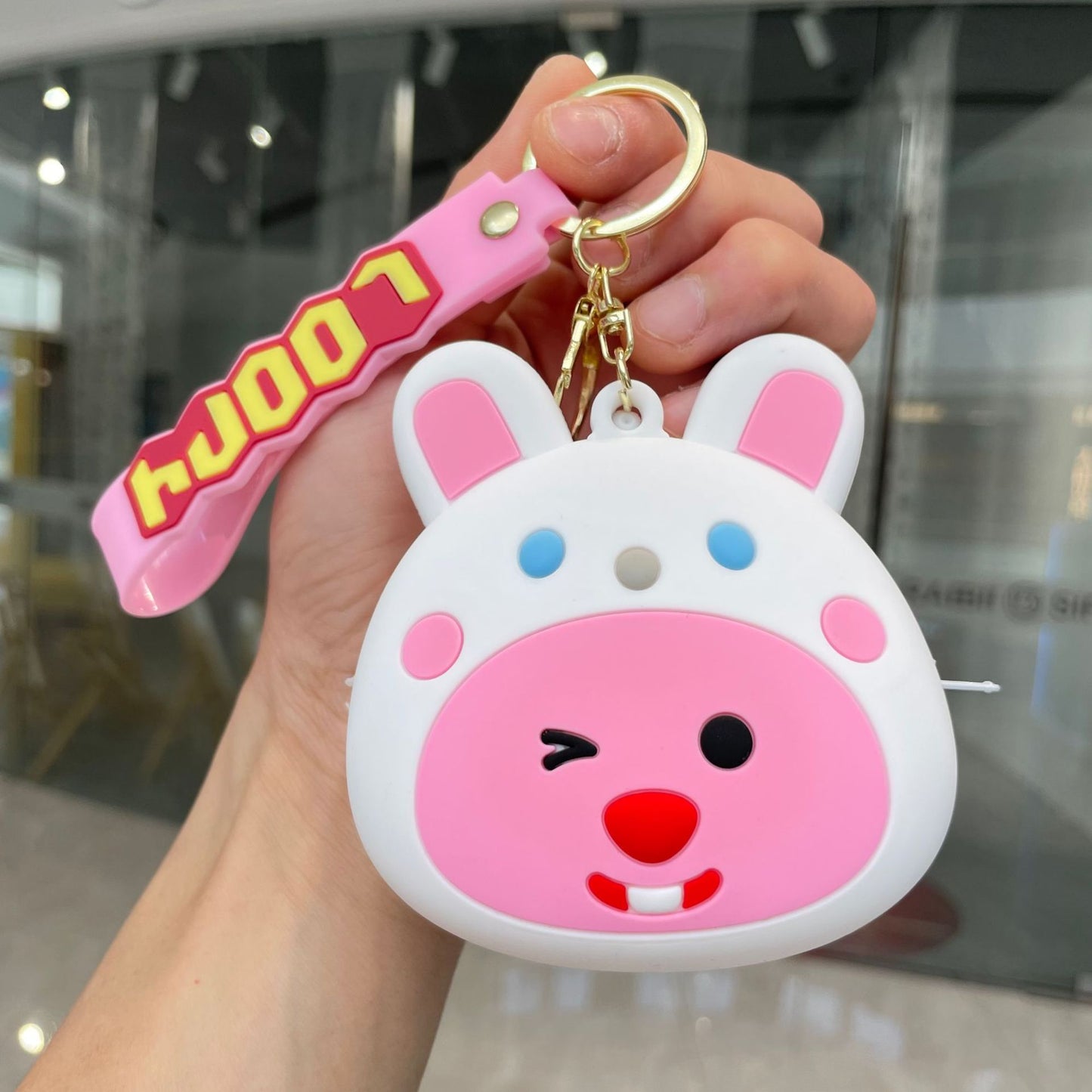 Cute Cartoon Capybara Silicone Keychain and Coin Purse Combo