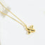 14K Gold Plated Copper Initial Pendant Necklace