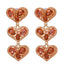 Fashion Geometric Heart Pendant Diamond Stud Earrings