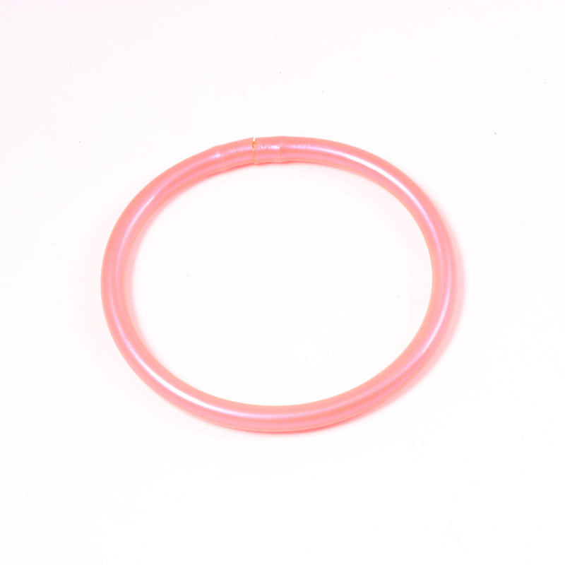 Elegant Gold Foil Silicone Women's Bangle Bracelet