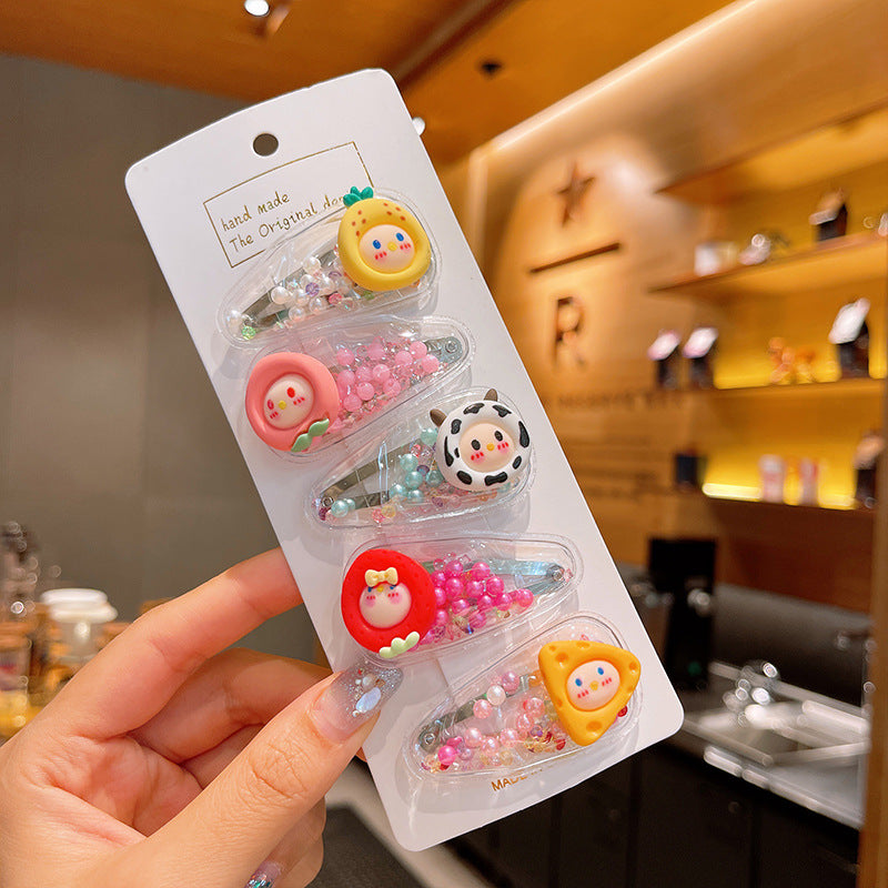 Korean Cartoon Flower Hair Clip for Girls