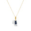 Colorful Bear Resin Zircon Pendant Necklace for Women and Men