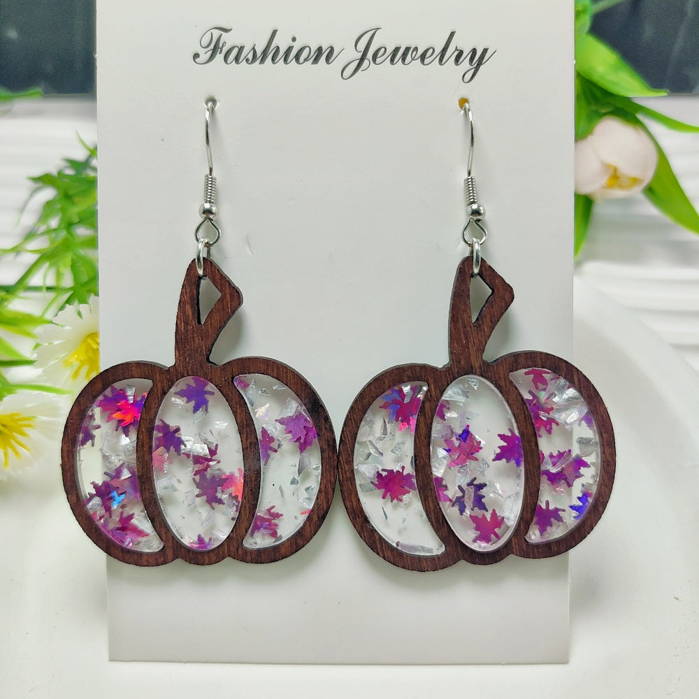 1 Pair Casual Simple Style Geometric Arylic Drop Earrings