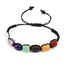 Ethnic Square Natural Stone Crystal Beaded Yoga Bracelet