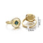 18K Gold Plated Copper Star Zircon Rings - Minimalist Vintage Style Couples Jewelry