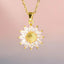 1 Piece Fashion Flower Stainless Steel Brass Plating Inlay Zircon Pendant Necklace