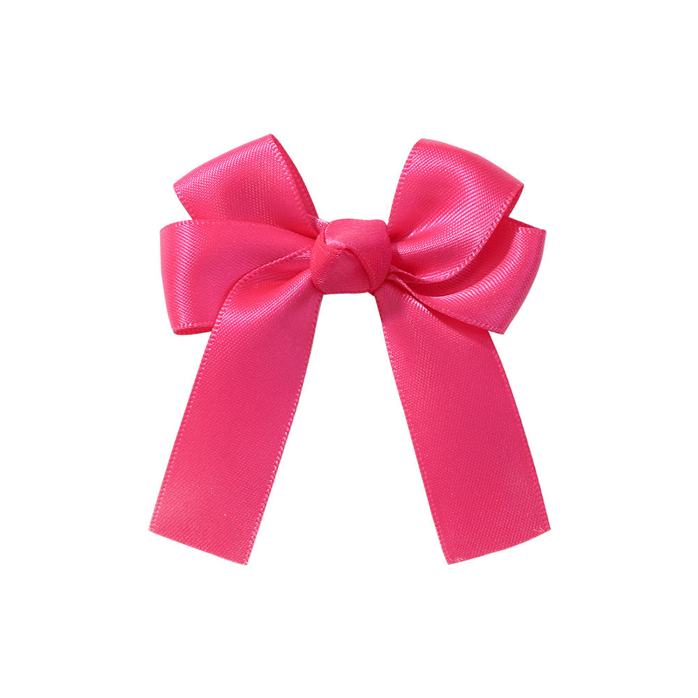 Children's Candy Color Bow Knot Hair Clip - Cute Princess Hair Accessory