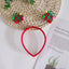 Cartoon Santa Claus Plaid Hair Band for Kids - Festive Holiday Headband