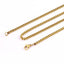 Wholesale Stainless Steel Box Chain Necklace - Multi-Color Plated Simple Layered Design