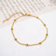 IG Style Heart Shape Gold Plated Stainless Steel Double Layer Women's Anklet