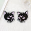 Acrylic Halloween Bat Skull Cat Resin Pendant Earrings Necklace Accessories