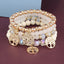 Bohemian Butterfly Crystal Multi-Layer Beaded Women's Bracelet