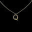 Simple Style 18k Gold Zircon Letter Pendant Necklace