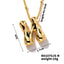 304 Stainless Steel Gold Plated Alphabet Pendant Necklace