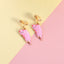 Cartoon Cat Alloy Clip-On Earrings for Girls