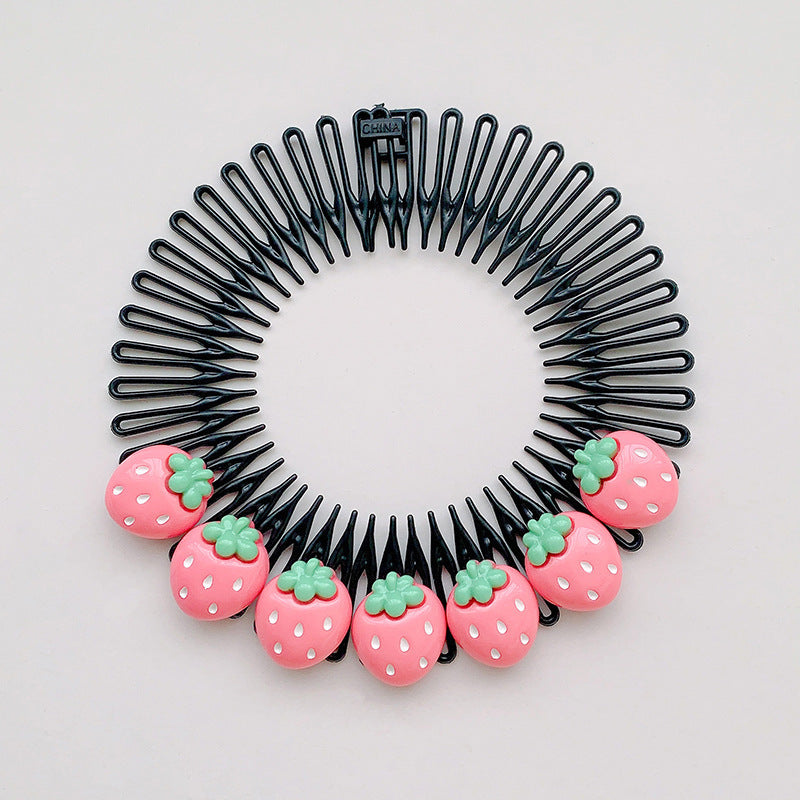 Unisex Cute Animal Fruit Resin Hair Comb for Baby and Girls