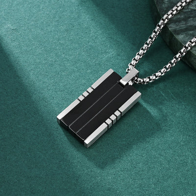 Basic Modern Style Classic Style Geometric Titanium Steel Plating Men's Pendant Necklace