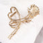 Retro Vintage Zinc Alloy Rose Hair Claw Clip Ornament