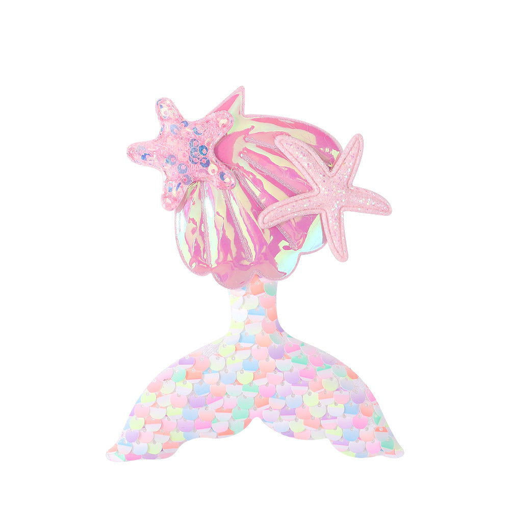 Mermaid Sequin Patchwork Hair Clip for Kids