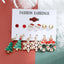 Christmas Series Snowflake Bell Earrings Set Cartoon Earrings