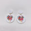 1 Pair Simple Style Flower Resin Stoving Varnish Women'S Earrings