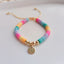 Sweet Smile Pearl & Rainbow Beaded Multi-Layer Bracelet Set for Women