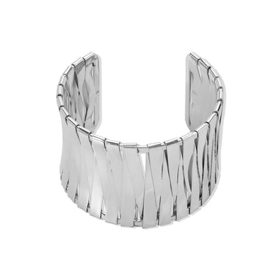 Simple Style Solid Color Alloy Women's Wide Cuff Bracelet