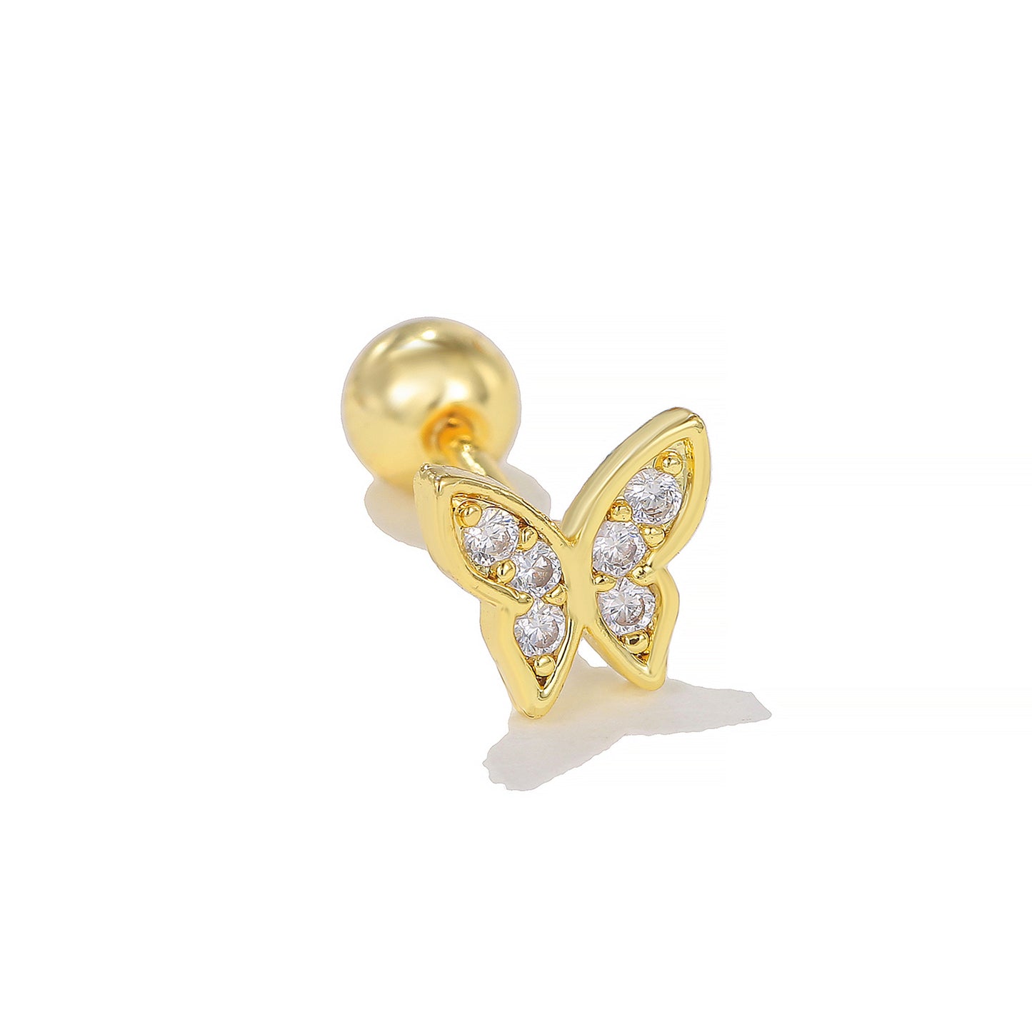 Geometric Devil's Eye Zircon Inlay Ear Cartilage Studs and Earrings