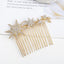 Elegant Snowflake Rhinestone Hair Comb Ornament