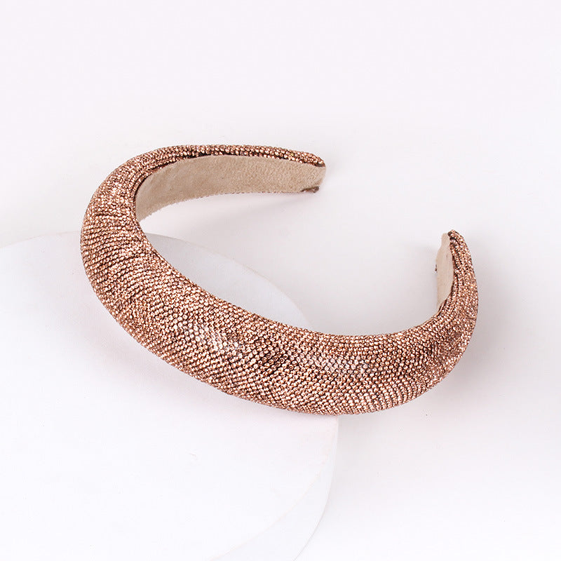 Retro Baroque Rhinestone Leopard Print Hairband