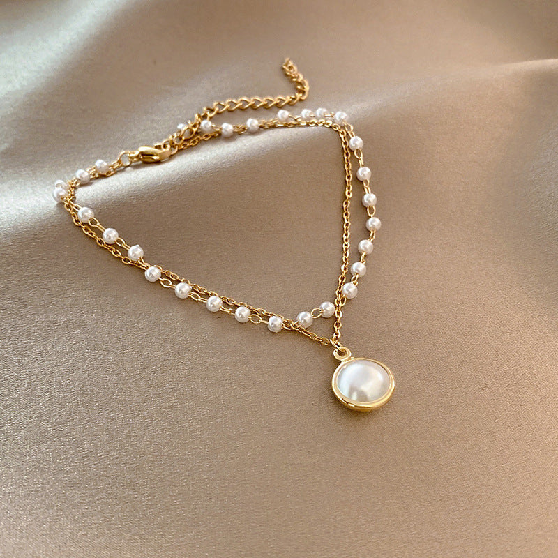 Elegant Heart Shape Pearl and Gemstone Bracelet for Women