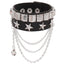 Punk Skull Multi-Layer Leather Rivet Bracelet