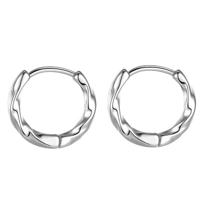 1 Pair Geometric Copper Mobius Hoop Earrings