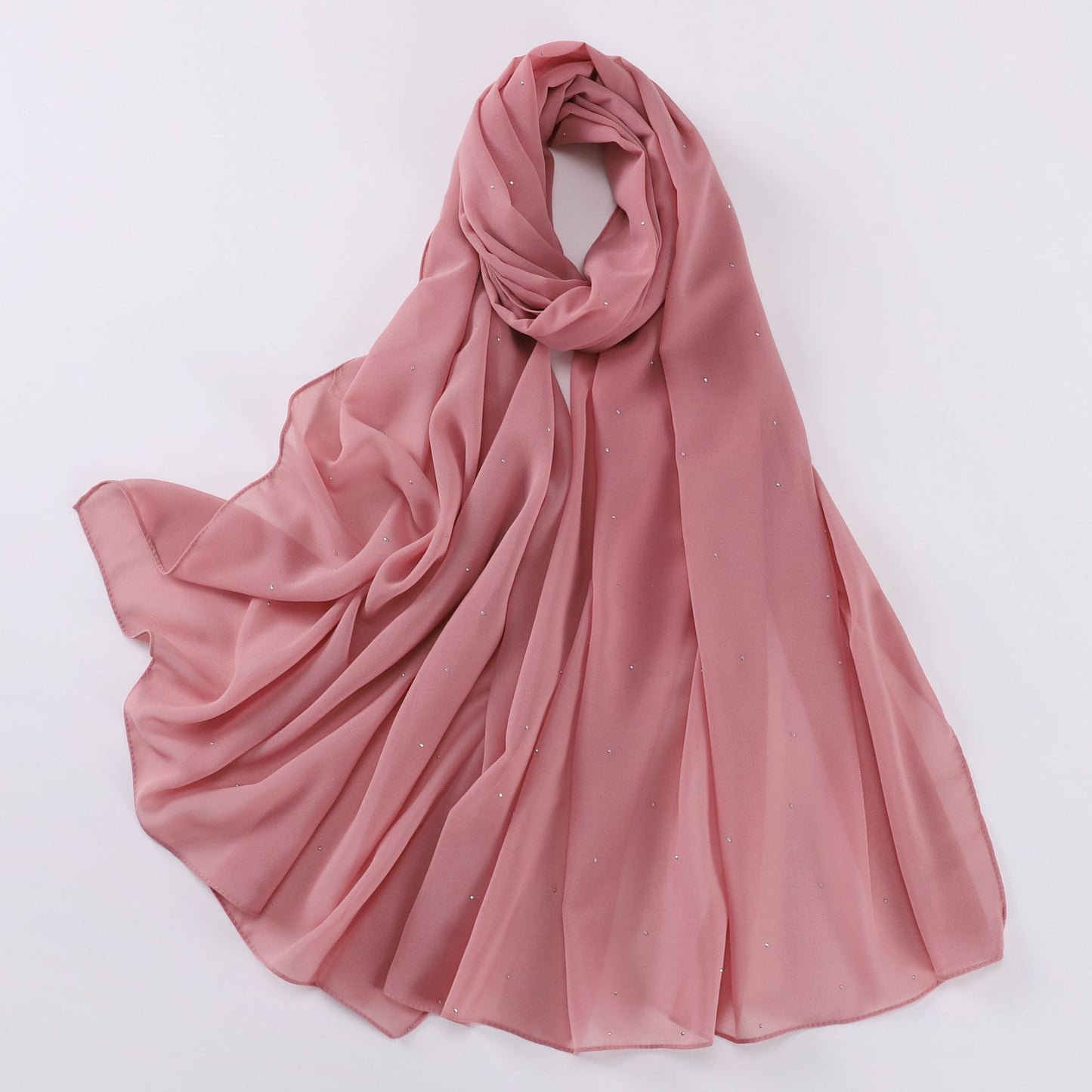 Pearl Chiffon Gypsophila Hijab Scarf