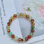 Ethnic Colorful Natural Stone Beaded Bracelet with Agate and Tiger Eye 8mm