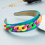 Pastoral Style Wide Color Chain Hairband