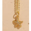 Vacation Beach Starfish Zircon Pendant Necklace - 14k Gold & White Gold Plated Ocean Series Choker