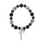 Ethnic Palm Key Natural Stone Crystal Beaded Women's Bracelet