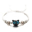 Cute Black Cat Resin Rope Unisex Handwoven Bracelet