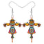 1 Pair Casual Geometric Acrylic Pumpkin Drop Earrings for Halloween