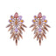 Glamorous Geometric Rhinestone Gold Plated Alloy Earrings