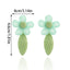 1 Pair Women's Beach Floral Raffia Drop Earrings - Creative Fashion Jewelry