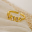 1 Piece Fashion Geometric Leaf Copper Plated Zircon Open Ring